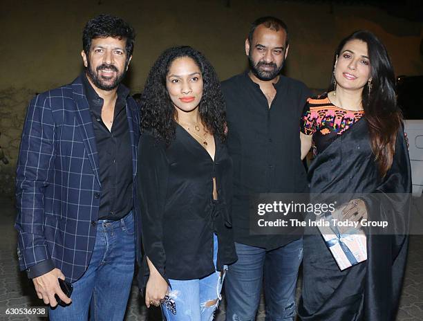 Kabir Khan with his wife Mini Mathur during a party hosted by filmmaker Shrishti Arya in Mumbai.