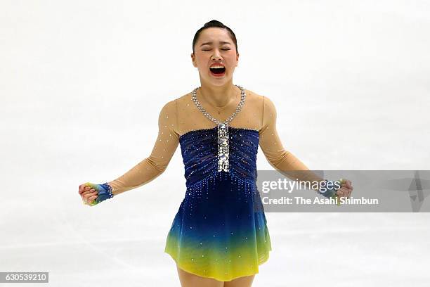 Wakaba Higuchi competes in the Ladies' Singles Short Program during day three of the 85th All Japan Figure Skating Championships at Towa Yakuhin...