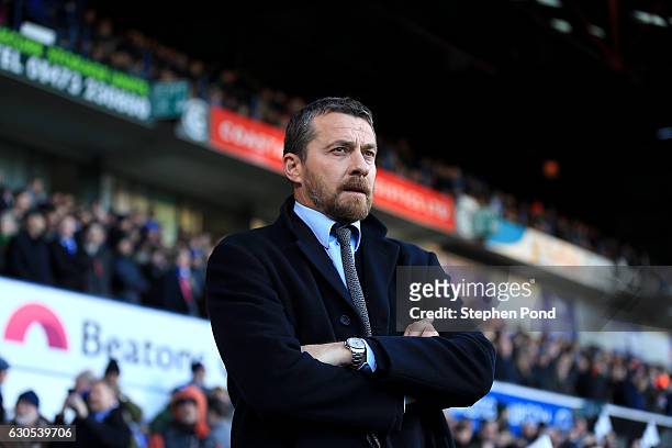 Fulham Manager Slavisa Jokanovic looks on during the Sky Bet Championship match between Ipswich Town and Fulham at Portman Road on December 26, 2016...