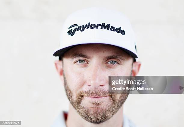 Dustin Johnson of the United States poses for a portrait during round two of the Hero World Challenge at Albany, The Bahamas on December 2, 2016 in...