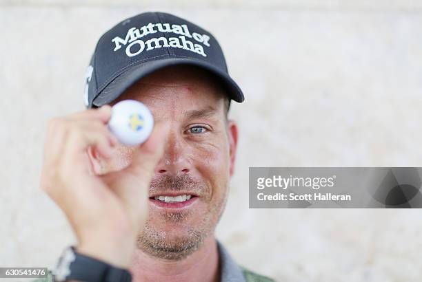 Henrik Stenson of Sweden poses for a portrait during round two of the Hero World Challenge at Albany, The Bahamas on December 2, 2016 in Nassau,...