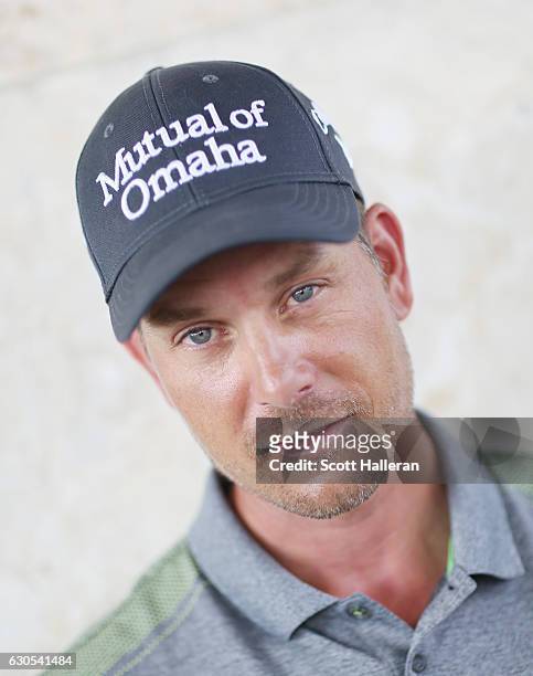 Henrik Stenson of Sweden poses for a portrait during round two of the Hero World Challenge at Albany, The Bahamas on December 2, 2016 in Nassau,...