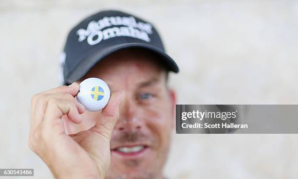 Henrik Stenson of Sweden poses for a portrait during round two of the Hero World Challenge at Albany, The Bahamas on December 2, 2016 in Nassau,...