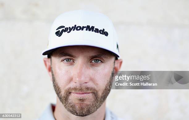 Dustin Johnson of the United States poses for a portrait during round two of the Hero World Challenge at Albany, The Bahamas on December 2, 2016 in...