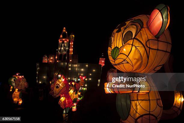 Visitors enjoyed the Festival of Lights in Kaliurang, Yogyakarta, Indonesia on December 26, 2016. This events to attract tourists both domestic and...