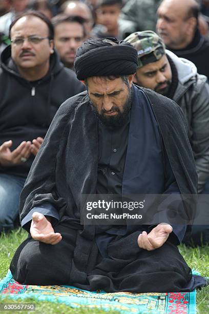 October 9 Toronto, Ontario, Canada --- Pakistani Shiite Muslims perform namaz during the holy month of Muharram to commemorate the death of the third...