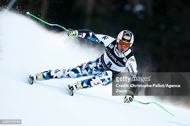 Hannes Reichelt of Austria competes during the Audi FIS Alpine Ski World Cup Men's Super Giant on December 27, 2016 in Santa Caterina, Italy