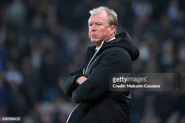 Steve McLaren manager of Derby County during the Sky Bet Championship match between Derby County and Birmingham City at iPro Stadium on December 27,...