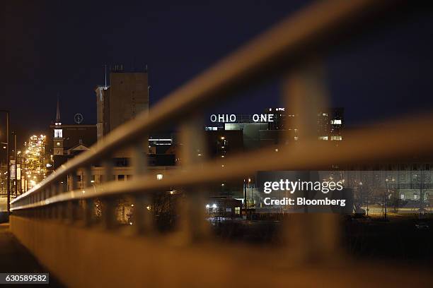 The downtown skyline is seen in Youngstown, Ohio, U.S., on Tuesday, Dec. 1, 2016. The conventional wisdom among election observers and establishment...