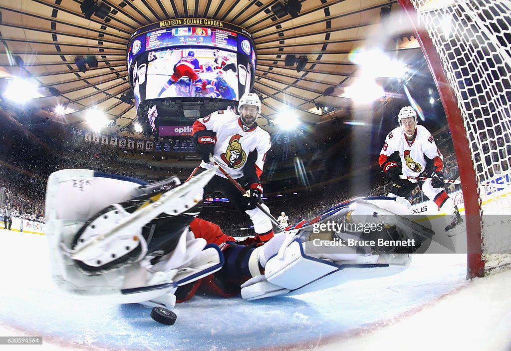 Ottawa Senators v New York Rangers