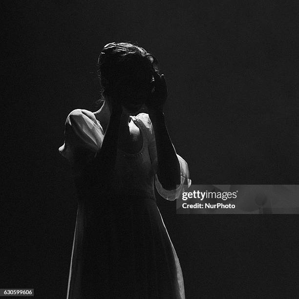 Dancers of the Russian Imperial Ballet perform during the rehearsal of EL CASCANUECES at LOPE DE VEGA Theatre in Madrid, Spain, on 27 December 2016.