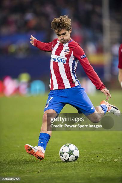 Antoine Griezmann of Atletico de Madrid in action during their 2016-17 UEFA Champions League match between Atletico Madrid and FC Rostov at the...