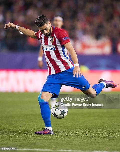 Yannick Ferreira Carrasco of Atletico de Madrid in action during their 2016-17 UEFA Champions League match between Atletico Madrid and FC Rostov at...