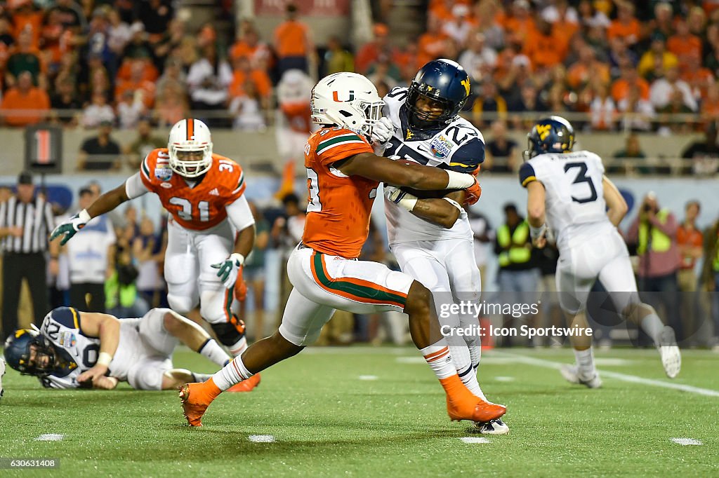 NCAA FOOTBALL: DEC 28 Russell Athletic Bowl - West Virginia v Miami