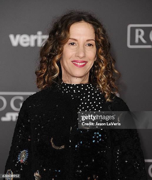 Producer Allison Shearmur attends the premiere of "Rogue One: A Star Wars Story" at the Pantages Theatre on December 10, 2016 in Hollywood,...