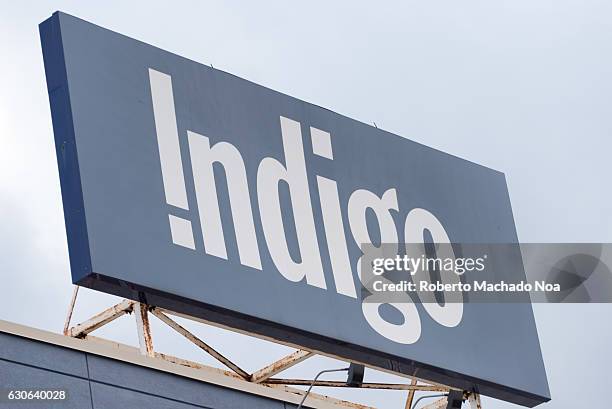 Indigo Books and Music signage. Indigo is a book, gift and specialty toy retailer.