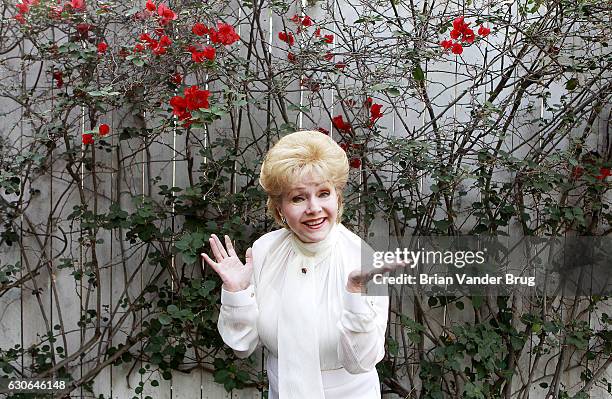 Actress Debbie Reynolds is photographed for Los Angeles Times on January 16, 2012 in Los Angeles, California. PUBLISHED IMAGE. CREDIT MUST READ:...