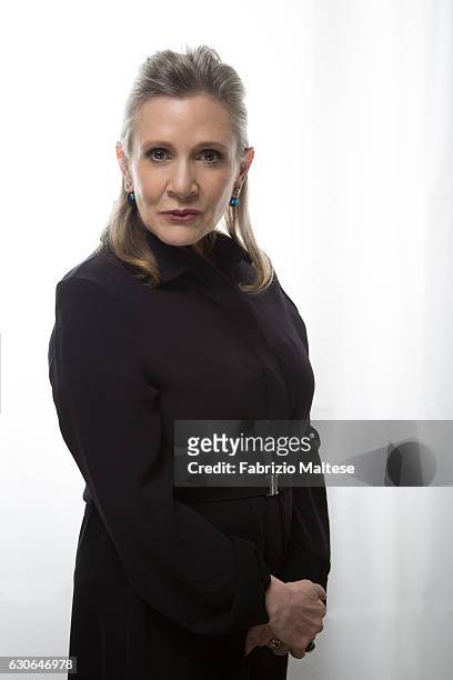 Actress Carrie Fisher photographed for The Hollywood Reporter on May 14, 2016 in Cannes, France.