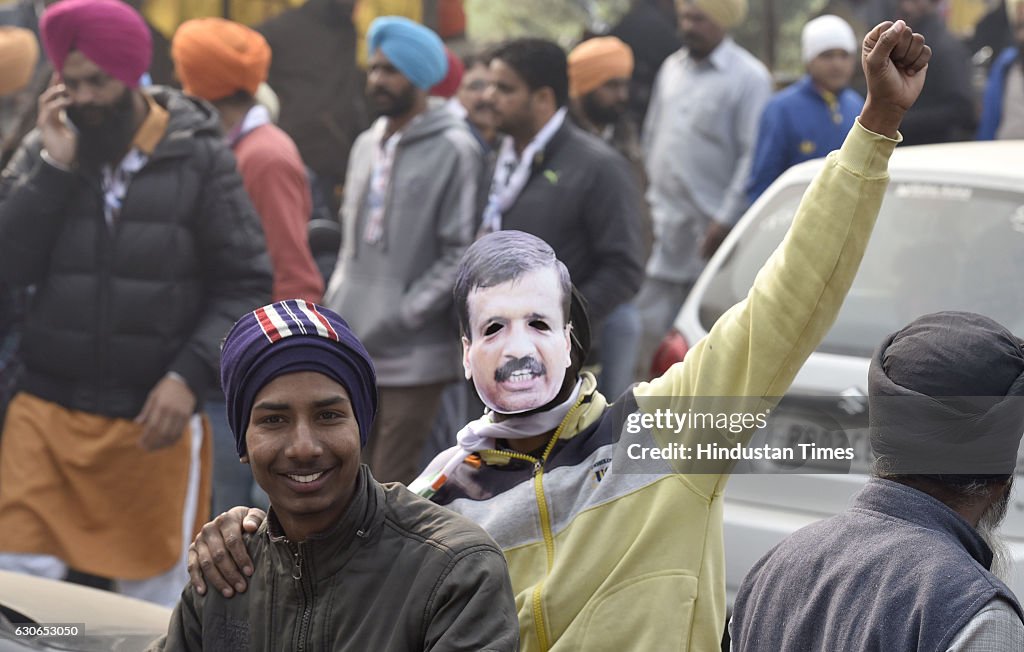 Delhi Chief Minister Arvind Kejriwal Addresses AAP Rally At Amritsar