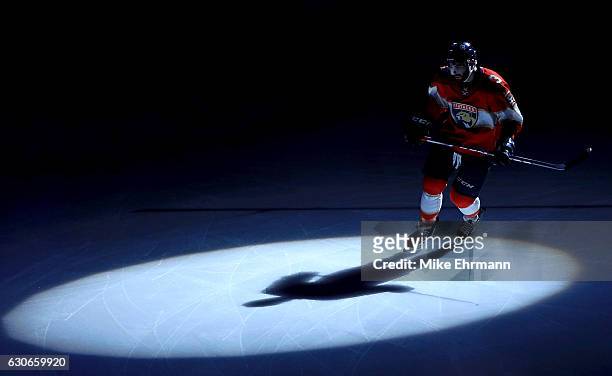 Keith Yandle of the Florida Panthers takes the ice during a game against the Montreal Canadiens at BB&T Center on December 29, 2016 in Sunrise,...