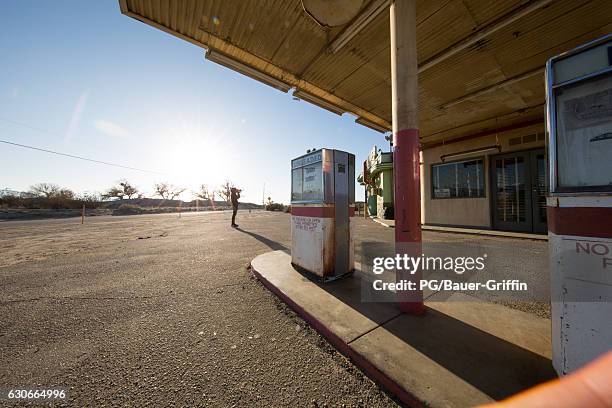 View of the Four Aces movie set in Lake Los Angeles on December 29, 2016 in Los Angeles, California.