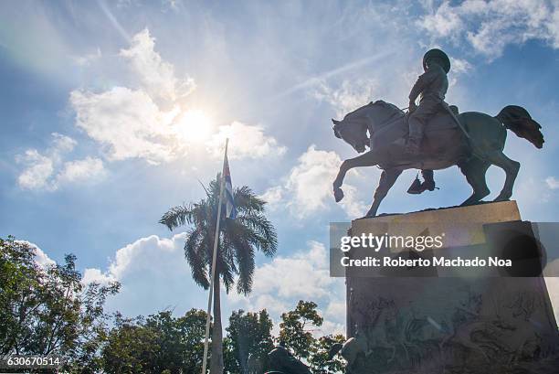 Ignacio Agramonte bronze statue in plaza which carries his name. Ignacio Agramonte y Loynáz was a Cuban revolutionary, who played an important part...