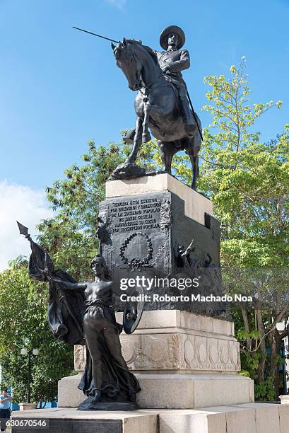 Ignacio Agramonte bronze statue in plaza which carries his name. Ignacio Agramonte y Loynáz was a Cuban revolutionary, who played an important part...