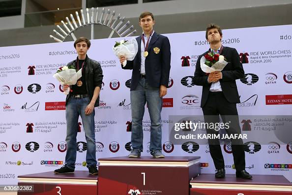 St. Petersburg, Russia - December 30, 2018: Grandmaster Daniil Dubov,  Russia holding the first place prize of World Rapid Chess Championship 2018  afte Stock Photo - Alamy