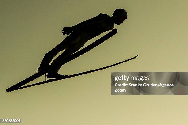 Kamil Stoch of Poland takes 2nd place during the FIS Nordic World Cup Four Hills Tournament on December 30, 2016 in Oberstdorf, Germany.