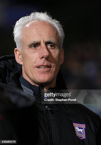 Ipswich Town Manager Mick McCarthy during the Sky Bet Championship match between Ipswich Town and Bristol City at Portman Road on December 30, 2016...