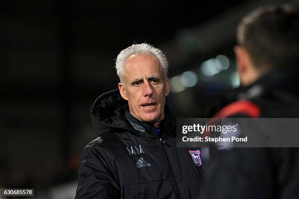 Ipswich Town Manager Mick McCarthy during the Sky Bet Championship match between Ipswich Town and Bristol City at Portman Road on December 30, 2016...