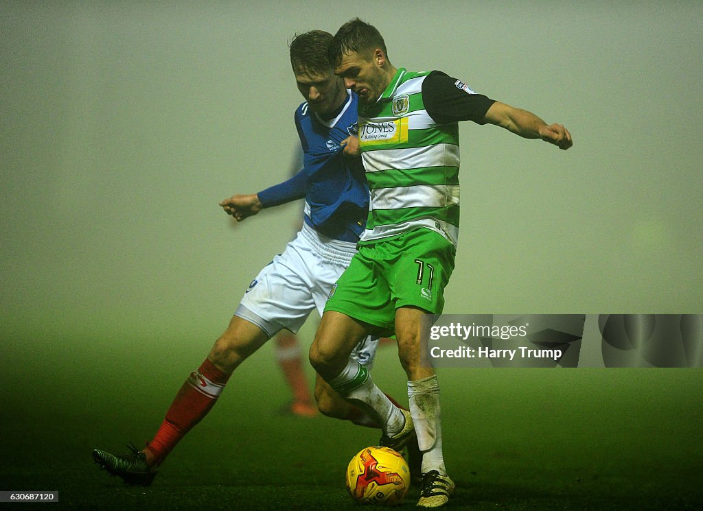 Yeovil Town v Portsmouth - Sky Bet League Two
