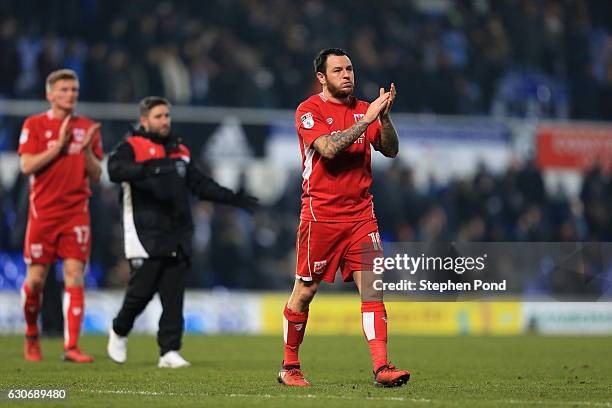 Lee Tomlin of Bristol City leaves the field dejected after the Sky Bet Championship match between Ipswich Town and Bristol City at Portman Road on...