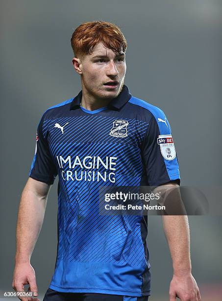 Tom Smith of Swindon Town in action during the Sky Bet League One match between Milton Keynes Dons and Swindon Town at StadiumMK on December 30, 2016...