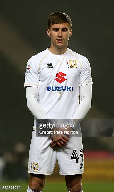 Ryan Colclough of Milton Keynes Dons in action during the Sky Bet League One match between Milton Keynes Dons and Swindon Town at StadiumMK on...