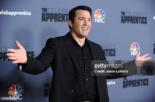 Fighter Chael Sonnen attends the press junket For NBC's "Celebrity Apprentice" at The Fairmont Miramar Hotel & Bungalows on January 28, 2016 in Santa...