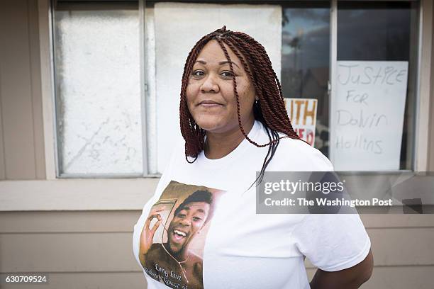 Sarah Coleman, Dalvin Hollins' mother, on Dec. 22 in Tempe, Ariz. "We still have no answers," Coleman said. "If it were one of their [the police]...