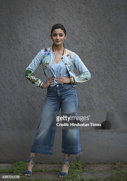 Bollywood actress Alia Bhatt poses for a profile shoot on December 25, 2016 in Mumbai, India.