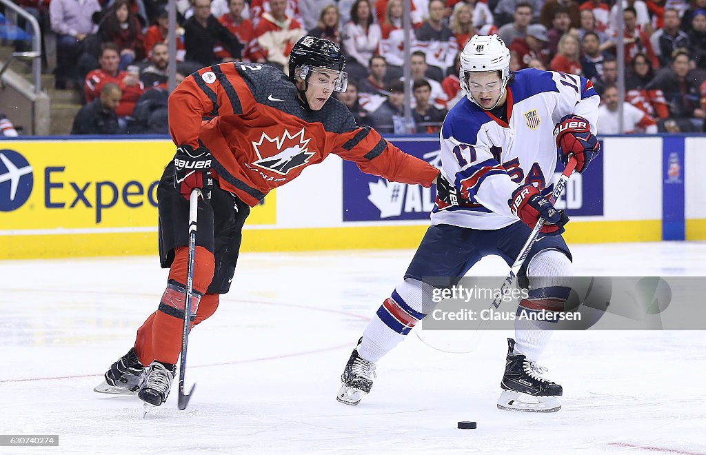 USA v Canada - 2017 IIHF World Junior Championship