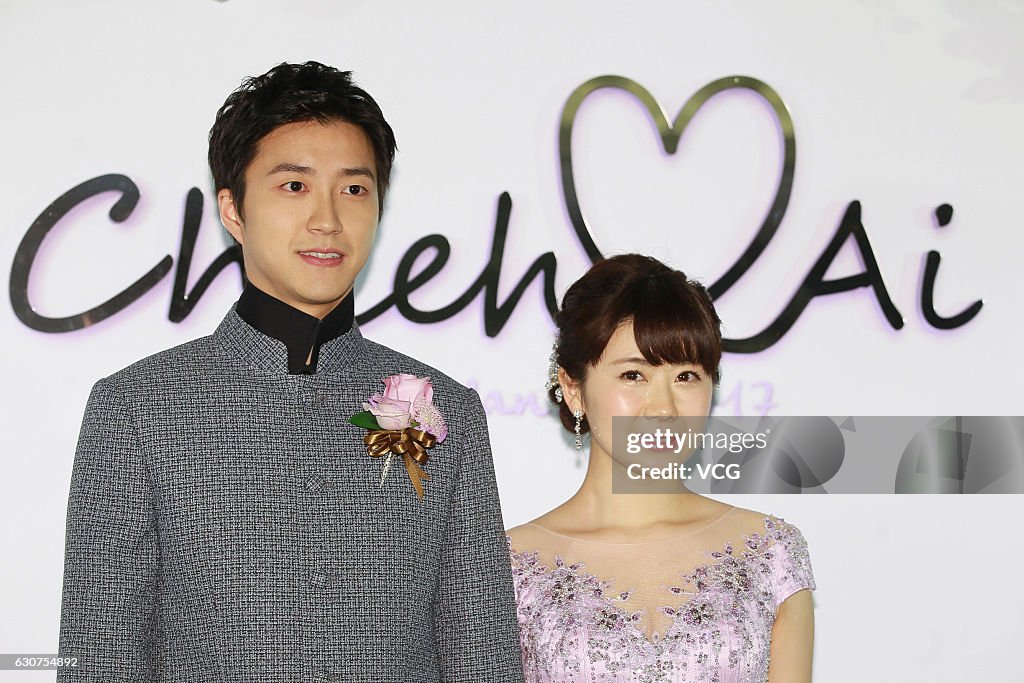 Ai Fukuhara And Chiang Hung-chieh Hold Wedding Ceremony In Taipei