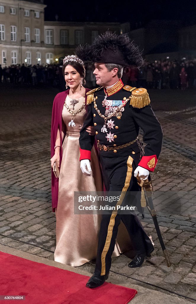 Danish Queen Margrethe Holds New Year's Reception For Parliament Member's