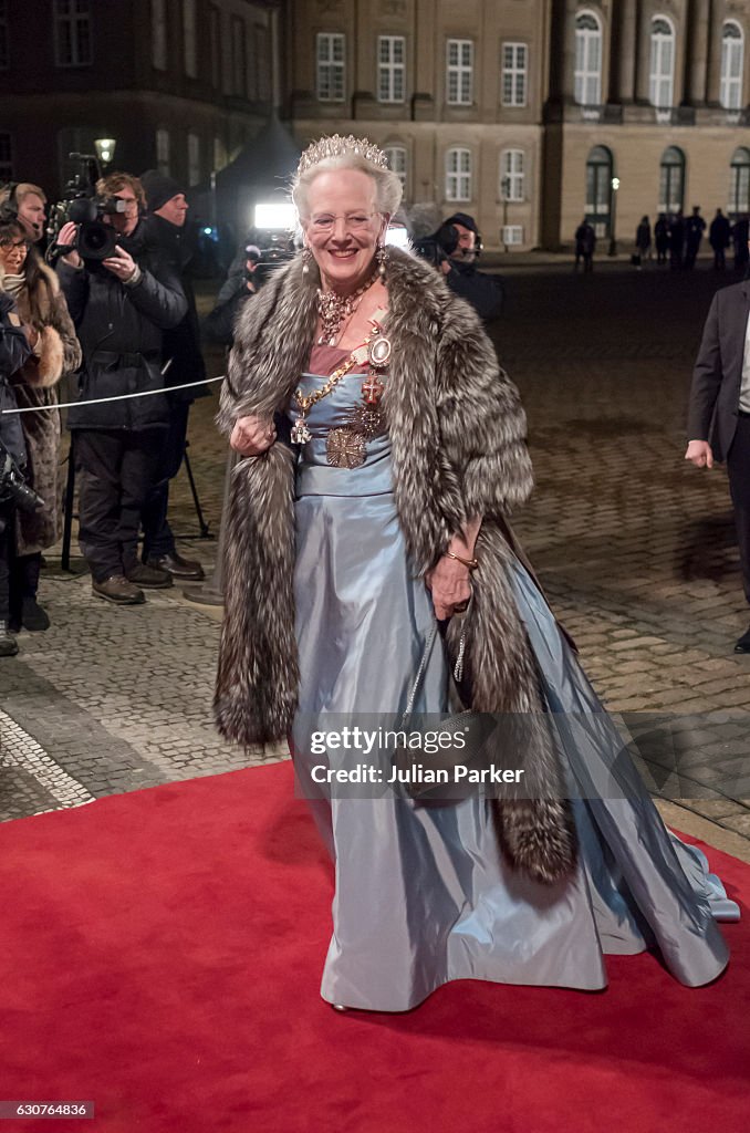 Danish Queen Margrethe Holds New Year's Reception For Parliament Member's