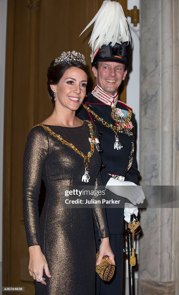 Danish Queen Margrethe Holds New Year's Reception For Parliament Member's