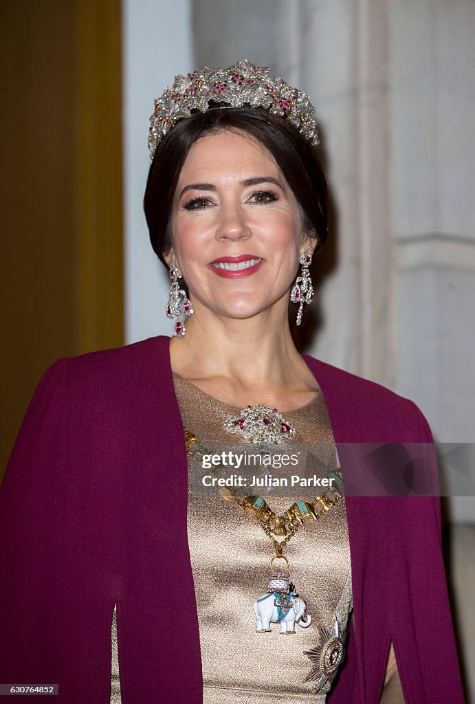 Danish Queen Margrethe Holds New Year's Reception For Parliament Member's