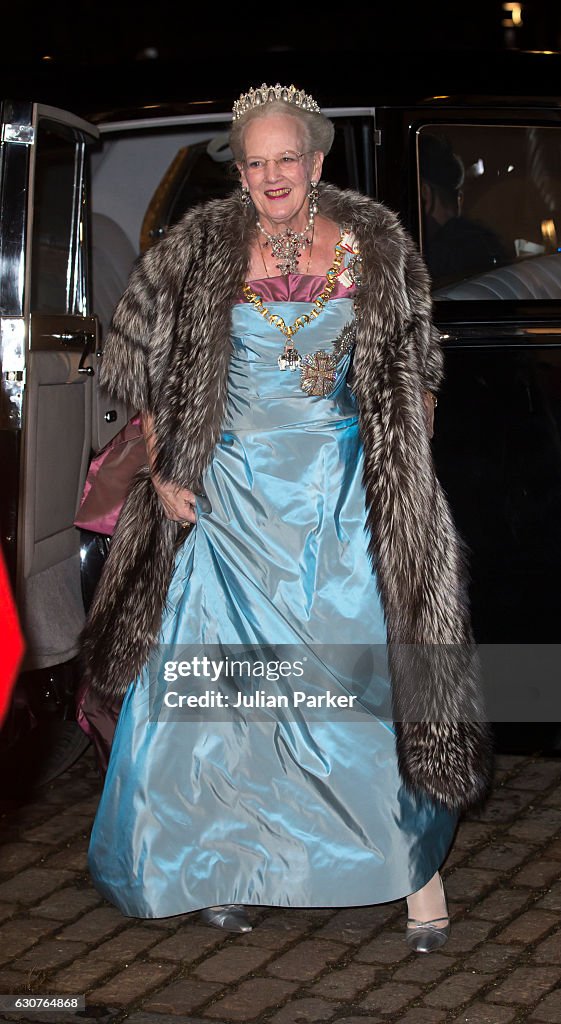 Danish Queen Margrethe Holds New Year's Reception For Parliament Member's
