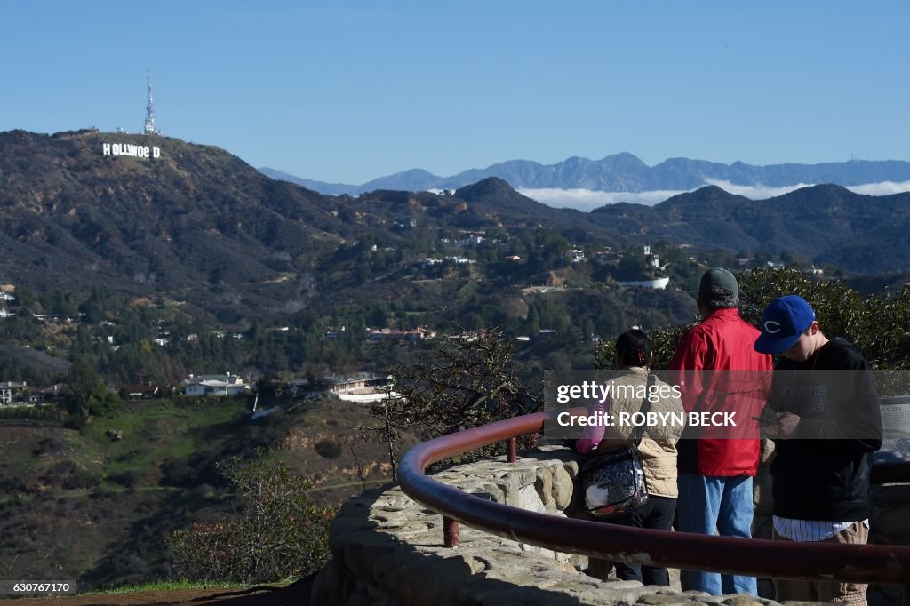 US-CRIME-HOLLYWOOD-SIGN