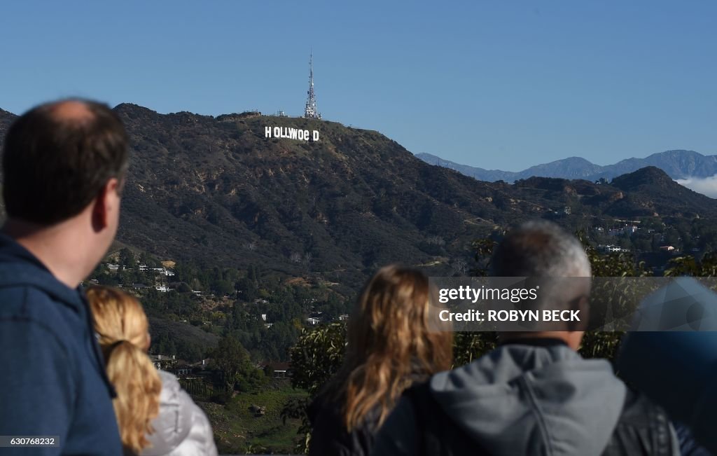 US-CRIME-HOLLYWOOD-SIGN