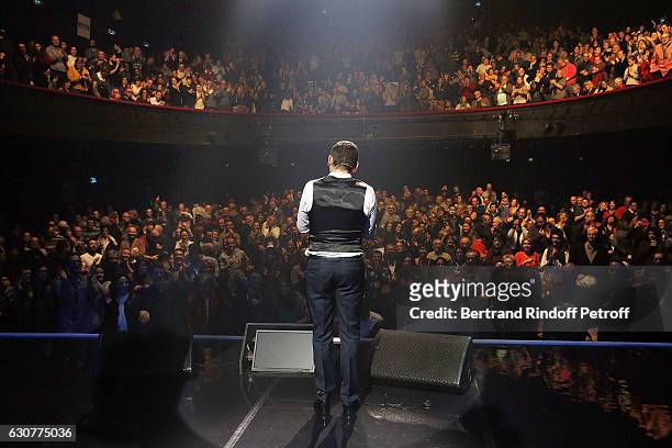 Dany Boon performs during "Dany Boon des Hauts de France" Show at L'Olympia on January 01, 2017 in Paris, France