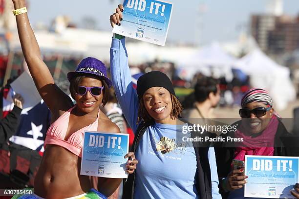 The Alliance for Coney Island sponsored its annual New Year's Day Polar Bear Plunge off the Coney Island beach. The event raises funds for Camp...