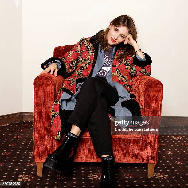 Actress and film director Lola Bessis is photographed for Self Assignment on December 13, 2016 in Les Arcs, France